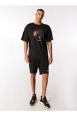 Discovery Expedition Siyah Erkek Bisiklet Yaka Loose Fit Baskılı T-Shirt D4SM-TST3275 Beden: M - 3