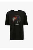 Discovery Expedition Siyah Erkek Bisiklet Yaka Loose Fit Baskılı T-Shirt D4SM-TST3275 Beden: M - 6