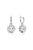 Swarovski Idyllia damla küpeler, Karışık kesimler, Çiçek, Mavi, Rodyum kaplama - 3
