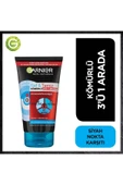 Garnier Saf & Temiz Siyah Nokta Karşıtı Kömürlü 3'ü 1 Arada Peeling Maske 150 Ml - 2