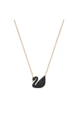 Swarovski Kadın Siyah Iconic Swan Kolye 5204134 - 1