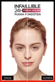 L'Oreal Paris Infaillible 24h Fresh Wear Süper Pudra Fondöten 40 Cashmere - 6