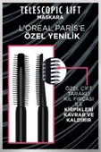 L'Oreal Paris Siyah Maskara 2'li Set Telescopic Lift - 4