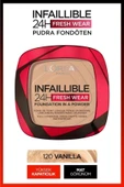 L'Oreal Paris 120 VANİLLA INFAİLLİBLE 24H FRESH WEAR POWDER FOUNDATİON & TELESCOPİC GOLD BLACK MASCRA5 - 5