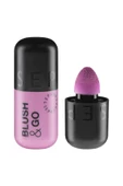 SEPHORA Blush & Go Mat Bitişli Likit Allık Ultra ince sıvı doku yoğun Pigmentasyon'u sünger aAplikatörü 7 ml - 1