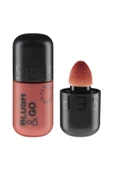 SEPHORA Blush & Go Mat Bitişli Likit Allık Ultra ince sıvı doku yoğun Pigmentasyon'u sünger aAplikatörü 7 ml - 1