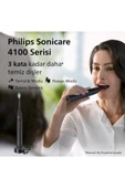 Philips Sonicare 4100 Serisi Sonic Şarjlı Diş Fırçası Siyah Temizleme-Hassas Mod-14 Gün Pil Süresi - 4