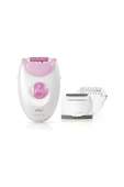 Braun Epilatör - 2 Ek Ataşmanlı Kablolu Epilatör - Beyaz/pembe - 1