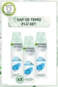 Garnier Mineral Saf&temiz Sprey Deodorant 3'lü Set - 1