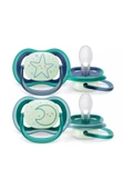 Philips Avent Ultra Air Night Karanlıkta Parlar Gece Emziği 6-18 Ay Erkek Scf376/13 - 2