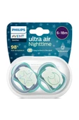 Philips Avent Ultra Air Night Karanlıkta Parlar Gece Emziği 6-18 Ay Erkek Scf376/13 - 1