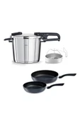 Fissler Vitaquick Edition 6 Litre Düdüklü Tencere + Tava Set - 1