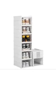 shop 6 Raflı Çok Amaçlı Katlanabilir Dolap, Ayakkabılık Ve Raf - 1