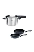 Fissler Vitaquick Premium 4,5 Litre Düdüklü Tencere + Tava Set - 1