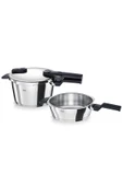Fissler Vitaquick Glossy Düdüklü Tencere 4,5+2,5 Litre - 1