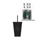 Starbucks Starbucks® Plastik Soğuk Içecek Bardağı - Siyah - 473 ml -Hediyeli - 1