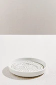 Paşabahçe Geometrik Porselen Çay Tabağı Silver - 1