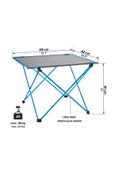Uquip Liberty Ultra Hafif Gri Kamp Masası - 2