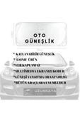UZUNKAYA AUTO Araba Ön Cam Güneşlik Araba Cam Güneşliği Otomobil Güneşlikleri Araç Gölgelik Oto İçi - 3