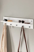 interGO Modern Duvar Askısı Portmanto Askılık Vestiyer Beyaz - 1