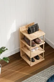 interGO Çok Amaçlı 4 Raflı Ayakkabılık, Banyo, Mutfak Düzenleyici Organizer - 2