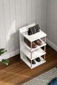 interGO Çok Amaçlı 4 Raflı Ayakkabılık, Banyo, Mutfak Düzenleyici Organizer - 2