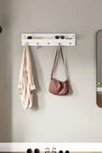 interGO Modern Duvar Askısı Portmanto Askılık Vestiyer Beyaz - 3