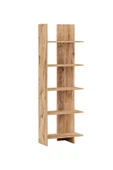 interGO Asimetrik Beş Raflı Kitaplık - Atlantik Çam - 6