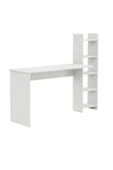 interGO Kitaplıklı Fonksiyonel Çalışma Masası - Beyaz - 4