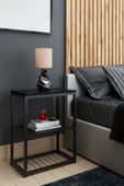 interGO Metal Ayaklı Dekoratif Tel Raflı Komodin - 1