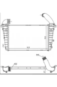 Ori IOP519050 Intercooler Brazing A/M 526X322X50 Astra H 1.3 Cdti 2004 - 1