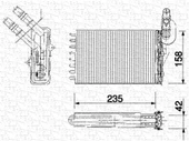 Magneti Marelli 359000300010 MAGNETTI MARELLI  Kalorifer Radyatörü 2 Sıra Al - Pl Sistem CLIO II Kongo 98- Sy - 1