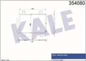 Kale 354080 OTO Radyatör  Klima Radyatörü 495×350×16 Terıous 1.3 1.5 05-10 - 1