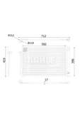 Mahle AC344000S Ac344000s Klima Radyatörü (578×407×17) E60 E61 E63 E64 N43 B20 A (eno:8fc351301324) - 1