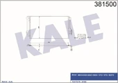 Kale 381500 OTO Radyatör  Klima Radyatörü Viano W639 03- Vito W639 II 03- 702X390X16 - 1