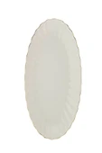 Kütahya Porselen Bone Luz Altın File Kayık Tabak 24x17cm Tekli BNLZF24KY20 - 1