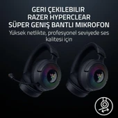 Razer Kraken V4 - Kablosuz Oyun Kulaklığı (3 Modlu Bağlantı, TriForce 40mm Sürücüler, 9 Bölgeli RGB Kulaklık Aydınlatması, Mix & Volume ayarları, THX Spatial Audio) Siyah - 4