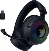 Razer Kraken V4 - Kablosuz Oyun Kulaklığı (3 Modlu Bağlantı, TriForce 40mm Sürücüler, 9 Bölgeli RGB Kulaklık Aydınlatması, Mix & Volume ayarları, THX Spatial Audio) Siyah - 2