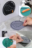 4 Adet Yeşil Silikon Kötü Koku Önleyici Mat Banyo Mutfak Lavabo Için Gider Süzgeci Tıkanıklık - 5