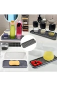 Esnek Silikon Yağdanlık Altlığı Hijyenik Çok Amaçlı Organizer Sabunluk Altlığı 23x10 Cm - 1