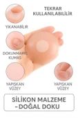 Straplez ve İnce Kıyafetler İçin Silikon Göğüs Pedi 5 Çift Cilt Tonuna Uyumlu Meme Pedi Su Geçirmez - 1