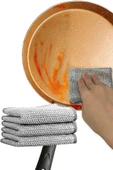 10 Adet Çok Fonksiyonlu Telli Inox Bez: Sert Kirler İçin Güçlü Temizlik ve Uzun Ömürlü Performans - 8