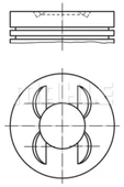 Mahle 0011300  Piston 89.90mm Std W210 S210 C280 E280t 2.8ı 96-03 M112.920/921 - 1