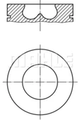 Mahle 081PI00113002 081pı00113002 Piston N47n 2.0d F10-f30 184ps 84.5mm 7810762 - 1