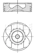 Mahle 0222601  Piston Segman 0.50 Master Movano 2.5 DCI G9U 04- 89.50 - 1