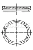 Mahle 011PI00112002 011pı00112002 Piston Segman 0.50 Mm (OPEL: ASTRA J CORSA E 1.4 TURBO) (WN226994) - 1