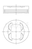 Mahle 0830102  Piston 86.40mm 0.40 S 50 B 32 M3 6cyl.1995- - 1