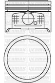 Yenmak 31 -4500-0 Piston Segman Std 106 206 306 307 Partner / Berlingo 1.4 8v Tu3jp L4 Adet 0.10 Yüks - 1