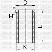 Yenmak 51 -65453-50 Piston Gömlek Ducato, 35.12, 59.12, Daily 49.128140 23.3700, 8140 23.3900, 8140 43.3728 - 1