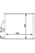 Mahle AC277000S KNECHT  Klima Radyatörü (500×430×19) E39 E52 M52 B20 (206S3) (Eno:8Fc351300001) - 1